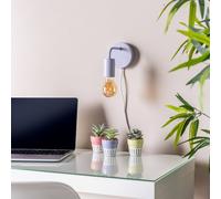 Colour Pop Plug-In Wall Light ValueLights Lilac One Size