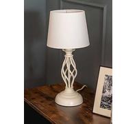 ValueLights Cream Traditional Table Lamp Cream