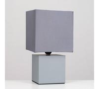 Cubbie Pair of Grey Table Lamps Touch On/Off ValueLights Grey One Size