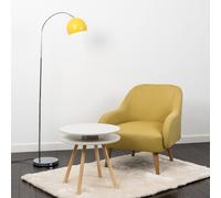 ValueLights Curva Silver Floor Lamp ValueLights Silver