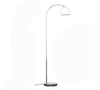 MiniSun | Modern Designer Style Polished Chrome Floor Lamp with a Gloss White Light Shade | Floor Lamps & Torchieres, Home Décor, Improvement & Lifestyle Essential