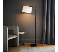 Curva Trend Black Floor Lamp ValueLights Black One Size