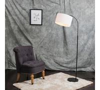 Curva Trend Black Floor Lamp ValueLights Black One Size