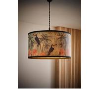 Daintree Bamboo Pastel Jungle Drum Easy Fit Ceiling Light Lamp Shade ValueLights Natural Small