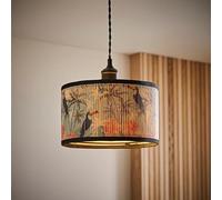 ValueLights | Daintree Small Pastel Jungle Bamboo Drum Ceiling Lamp Shade and Bulb | Ceiling Lights, Home Décor & Improvement Essential
