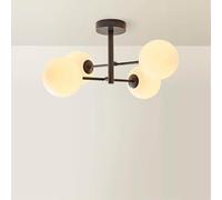 ValueLights | Darla Navy 4 Way Frosted Globe Bathroom Ceiling Light | Ceiling Lights, Home Décor & Improvement Essential | Mains Wired