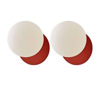 ValueLights Darla Pair of Frosted Globe IP44 Rated Bathroom Wall Lights with Bulbs in Burnt Orange ValueLights Burnt Orange