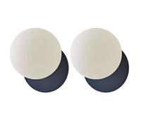 Valuelights Darla Pair Of Navy Frosted Globe Bathroom Wall Lights