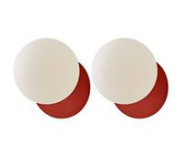 Valuelights Darla Pair Of Rust Frosted Globe Bathroom Wall Lights