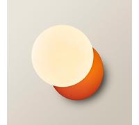 ValueLights | Darla Rust Frosted Globe Bathroom Wall Light | Wall Lights, Home Décor & Improvement Essential | Mains Wired