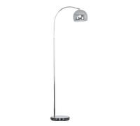 MiniSun | Modern Designer Style Polished Chrome Floor Lamp with a Polished Chrome Light Shade | Floor Lamps & Torchieres, Home Décor & Improvement Essential | Includes 6W LED E27 Light Bulb