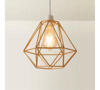 Valuelights Diablo Copper Ceiling Shade And Bulb (D)21Cm