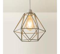 Valuelights Diablo Grey Ceiling Shade And Bulb (D)21Cm