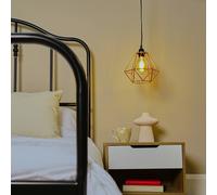 MiniSun | Retro Style Copper Metal Basket Ceiling Light Shades | Pendant Lights, Home Décor & Improvement Essential | Set of 2 | 23.5cm Shade Width