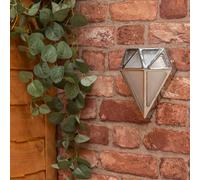 Valuelights Diamond Chrome Bathroom Wall Light In Metallic Silver Metallic Silver One Size