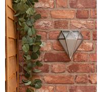 Valuelights Diamond Chrome Bathroom Wall Light In Metallic Silver Metallic Silver One Size