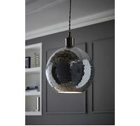 ValueLights Dolly Disco Ball Mirror Easy Fit Ceiling Pendant Light Lamp Shade in Metallic Silver ValueLights Metallic Silver