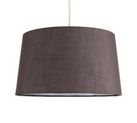 MiniSun | Modern Tapered Grey Faux Linen Lampshade | Pendant Lights, Home Décor & Improvement Essential | 40cm Shade Width