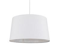 Valuelights Doretta Modern Tapered White Faux Linen Ceiling Table Lamp Light Shade (D)40Cm