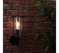 Valuelights Dorset Ip44 Rated Black Fisherman's Lantern Cage Outdoor Garden Wired Wall Light