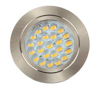 Downlight Caravan Fixed Light Fitting Single Pack With Integrated Cool White Bulbs ValueLights Metallic Silver One Size