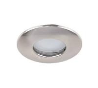Valuelights Downlight Fire Rated Ip65 Ceiling Light Fitting 6 Pack With Warm White Bulbs In Silver Silver