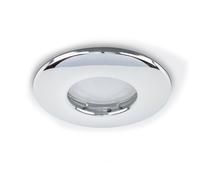 MiniSun | Fire Rated Polished Chrome Domed GU10 Ceiling Downlights | Bath Recessed Lighting, Home Décor & Improvement Essential | Pack of 4