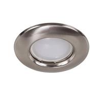 MiniSun | Brushed Chrome GU10 Ceiling Downlight Fittings | Ceiling Spots, Home Décor & Improvement Essential | Pack of 10 | Mains Wired