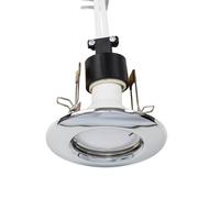 Valuelights Downlight Fixed Ceiling Light Fitting 6 Pack With Cool White Bulbs In Metallic Silver Metallic Silver