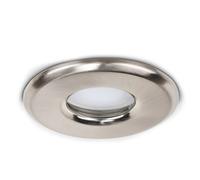 MiniSun | Brushed Chrome Recessed Ceiling Downlights | Bath Recessed Lighting, Home Décor & Improvement Essential | Includes Bulb [3000K Warm White]