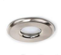 ValueLights Brushed Chrome Warm White LED Ceiling Downlight 6 Pack - Silver - Wilko