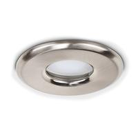 MiniSun | Brushed Chrome GU10 Recessed Ceiling Downlights | Bath Recessed Lighting, Home Décor & Improvement Essential | Pack of 4