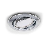 Valuelights Downlight Tiltable Chrome Ceiling Light Fitting Single Pack