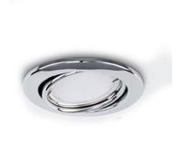 ValueLights Chrome Tiltable Cool White LED Ceiling Downlight 10 Pack - Silver - Wilko