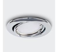 Single Fire Rated Downlight Silver Ceiling Light Fitting ValueLights Silver One Size