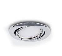 MiniSun | Fire Rated Polished Chrome Tiltable GU10 Recessed Ceiling Downlights | Ceiling Spots, Home Décor & Improvement Essential | Pack of 10 | Mains Wired