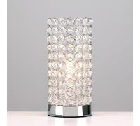 MiniSun | Modern Polished Chrome and Clear K9 Crystal Jewel Touch Table Lamps | Table Lamps, Home Décor & Improvement Essential | Set of 2