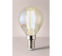 ValueLights E14 4W Amber Filament Golfball Warm White LED Bulb in Orange ValueLights Orange
