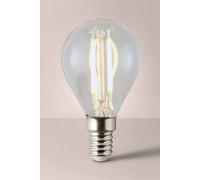 ValueLights E14 Pack of 4 4W Filament Golfball Warm White LED Bulbs in Clear ValueLights Clear