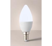 MiniSun | Thermal Plastic 4w High Power LED SES E14 40w Replacement Frosted Opal Candle Bulbs | LED Bulbs, Home Décor & Improvement Essential | Set of 6 | Includes Bulb [3000K Warm White]