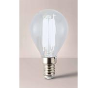 ValueLights E14 Pack of 6 4W Filament Golfball Cool White LED Bulbs in Clear ValueLights Clear
