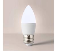 MiniSun | Pack of 2 Thermal Plastic 4w High Power LED ES E27 40w Replacement Frosted Opal Candle Bulbs - 3000K Warm White | Bulbs & Home Improvements Essential
