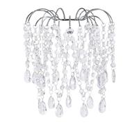 ValueLights | Easy Fit Chandelier Lampshade Acrylic Jewel Droplet Pendant Ceiling Light Shade | Shades & Home Improvements Essential | 250cm Shade Width