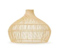 Easy Fit Rattan Lampshade Natural Twisted Wicker Effect Ceiling Pendant Light Shade for Living Room Hallway Bedroom