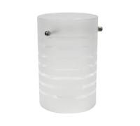 ValueLights | Easy Fit Striped Frosted Glass Ceiling Pendant Light Shade Bedroom Hallway Lampshade | Ceiling Lights, Home Décor & Improvement Essential | 100mm Shade Width