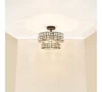 ValueLights | Black/Clear Acrylic Jewel Tiered Design Ceiling Light Fitting for Living Room Bedroom Hallway | Ceiling Lights, Home Décor & Improvement Essential