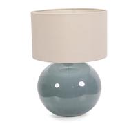 ValueLights | Eucalyptus Ceramic Table Lamp with Cream Fabric Drum Lampshade Living Room Bedside Light | Table Lamps, Home Décor & Improvement Essential