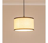 ValueLights Eva Natural Linen Fabric Ceiling Floor Table Small Drum Lamp Shade in Black ValueLights Black