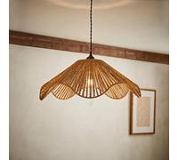 Valuelights Farai Natural Woven Rope Wave Ceiling Lamp Shade