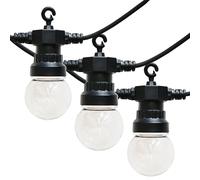 IP44 Outdoor 5.7M 10 Light Black Festoon Light Warm White